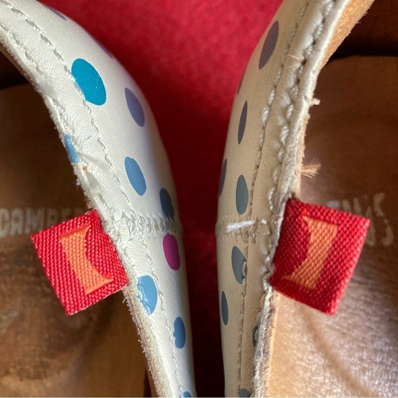 CAMPER TWS Sz 40 Beginners Heels Leather Mary Jane Style Rounded Toe Pumps Shoes - Picture 5 of 13